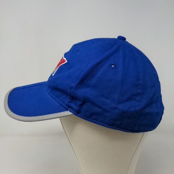 KC Caps Men's Strapback Hat Blue OSFA Embroidered Logo Foldable Bill - Picture 5 of 11